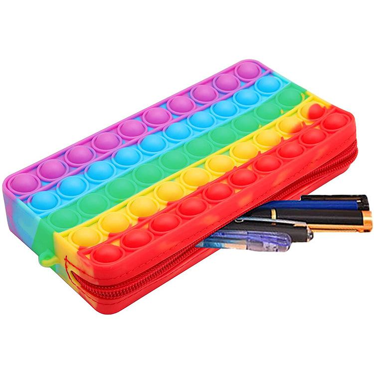 Bubble Pencil Case For Girls Cute Stationery Storage Bag Fidgeting  Tactile Toys For  Juguetes Antiestres Ansiedad