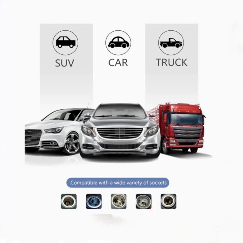1Pcs Connector Adapter Cable Fuse Medium Mini Micro 32V Metal Car Cigarette Lighter Charger Cable Female Socket Plug