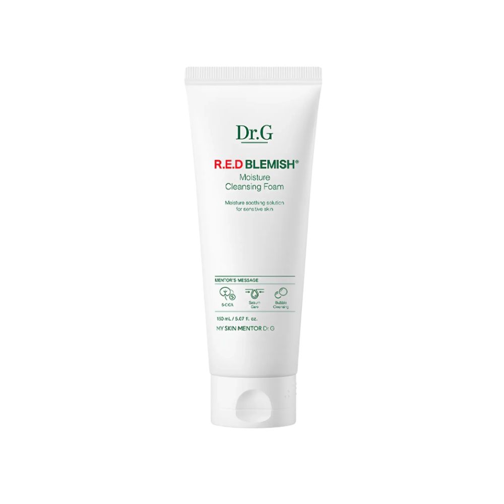 DR.G Red Blemish Moisture Cleansing Foam Gentle Hydrating Facial Cleanser 150ml