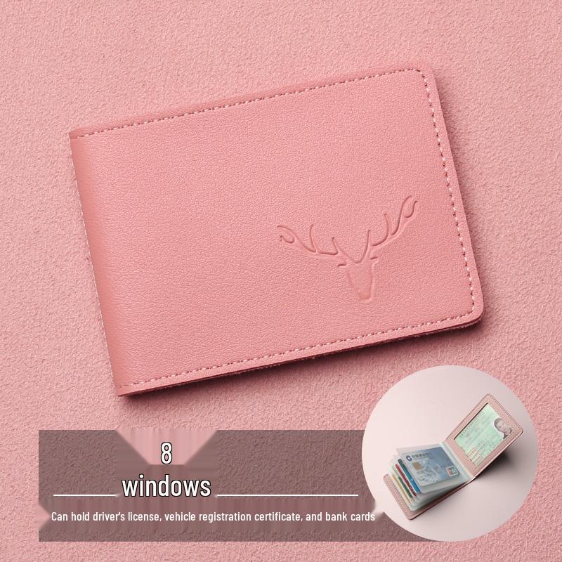 Men's 2025 Style Two-in-One Motor Vehicle License Leather Cover and Card Holder