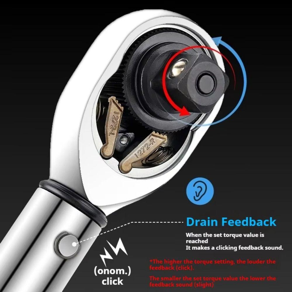 Adjustable Preset Torque Wrench Set 72-Tooth Ratchet Car Repair Tools Wrench Set Car Repair