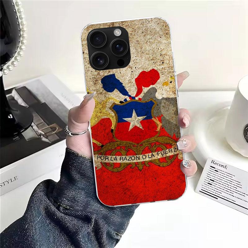 Chile Flag Soft Phone Case For IPhone 18 11 17 Air 16E 16 Pro Max 15 + 14 Plus 13 Mini 12 Apple 7 SE 8 Fundas Coque 11 17 Air 16E 1