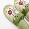 My Neighbor Totoro Friends Washing Toilet Seat Lid Cover Toilet Mat Slippers Paper Holder Cover 4 Piece Set Green