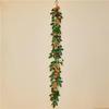 50CM Christmas Wreath & 2.7M Garland Set - Festive Door & Wall Decor