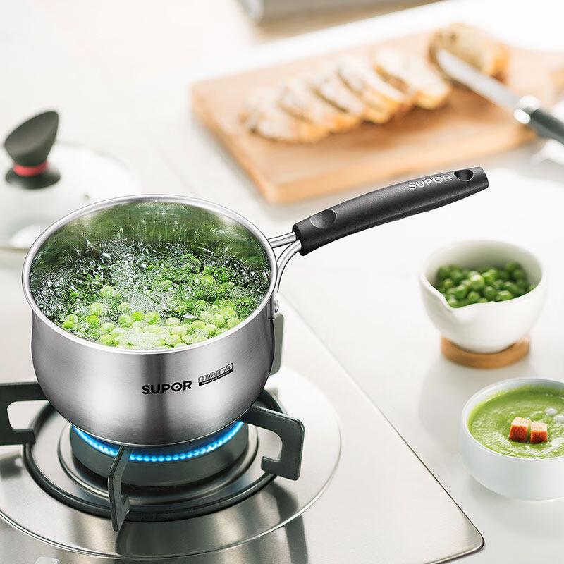 Supor Little Red Circle 304 Stainless Steel Milk Pot