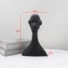 Modern Black White Female Portrait Resin Sculpture Ornaments Model Room Figurines Decoration Items Home Desk Statue Accessories