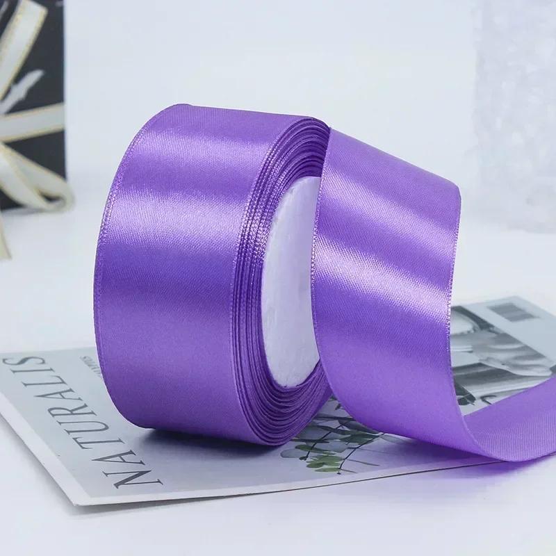 1 Volume 22 Meters Silk Satin Ribbons for Crafts Bow Handmade DIY Gift Wrap Party Wedding Decorative 6/10/15/20/25/40/50mm Tape