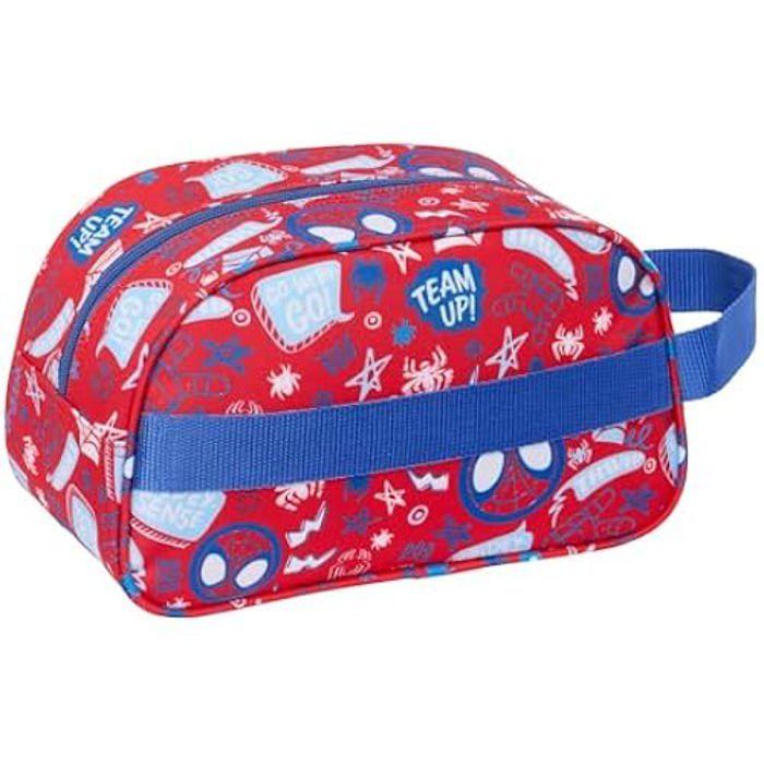 Trousse Scolaire - SAFTA - Spidey Rescue - Souple - Zippée - Adaptable au Chariot