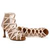 Sexy High Heels Adult Women Dance Boots Mesh Salsa Tango Latin Dance Modern Ballroom Dancing Shoes Heeled 9CM