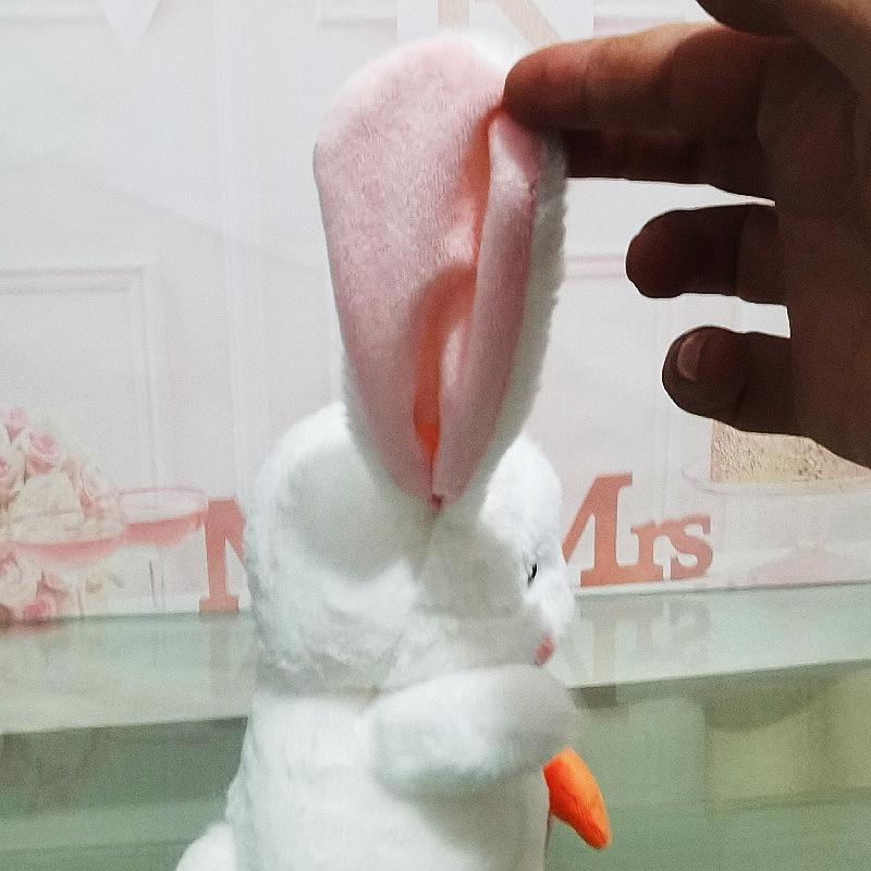 Мила біла плюшева іграшка довговухий кролик - Ідеальний подарунок на день народження для дівчаток