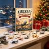 Aviation Themed Decor Aircraft Advent Calendars 2026, Airplane Toy Countdown Calendar, 24 Days Christmas Holiday Calendar with Models, 2D Acrylic