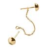Double Fashionable Ball Earrings Elegant Alloy Jewelry Women For