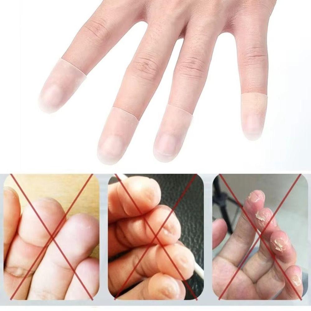 Ultra-thin Guitar Fingertip Protector Transparent Finger Protection Durable Finger Guard Cover