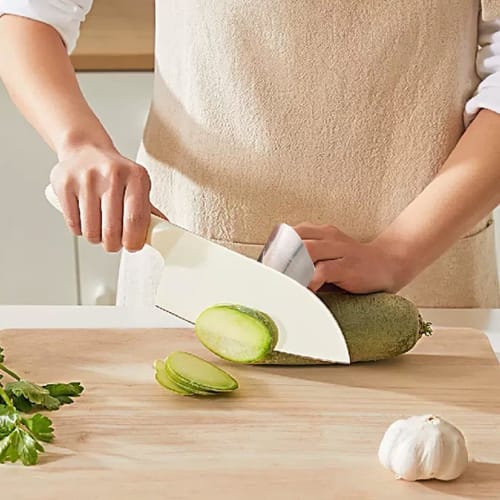 Stainless Steel Finger Guard - Finger Guard for Cutting Food, Finger Protection for Chopping, Slicing, Dicing, Finger Guard, Ring Type, Perfect for Ch