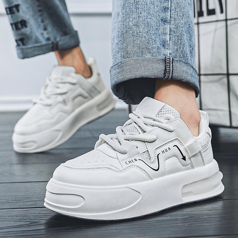 Fashion White Men's Sneakers Street Style Vulcanized Shoes For Men Punk Men's Sneakers Platform Shoes Male Walking Shoes