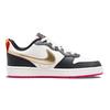 Nike Court Borough Low 2 SE GS Summit White Pink Prime Dětské tenisky Off-Noir Metallic-Pewter DJ0040-100
