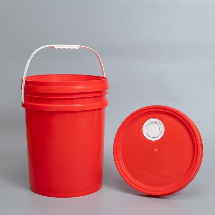 10 Buckets and 10 Lids, Black (4.4 Gallon) - Plastic Material,20L Plastic Barrel Car Bucket, Kimchi Bucket