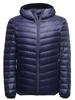 Wnodruke Down Ultra Light Down Compact Winter WN006 Men's Jacket, Lightweight, Warm, Coat, Storage, Spring, Autumn, (M, Hat-Navy)