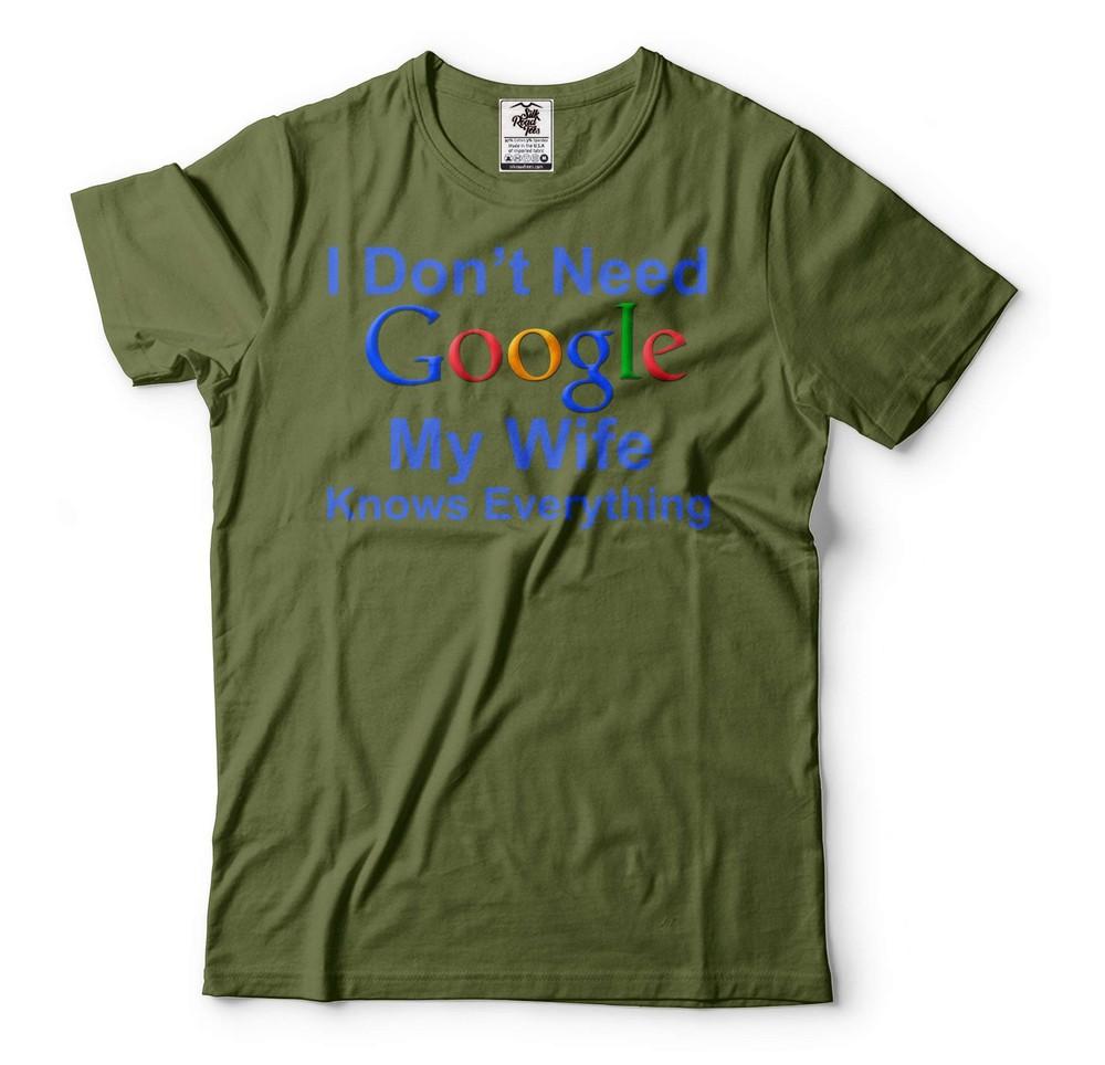 Mens Funny Shirt My Wife Knows Everything Shirt Anniversary Gifts Husband Shirts Unisex T-Shirt S