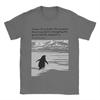 T-shirt da Uomo Pinguino Nichilista 100% Cotone Abbigliamento Casual Manica Corta Girocollo T-shirt 4XL 5XL T-shirt