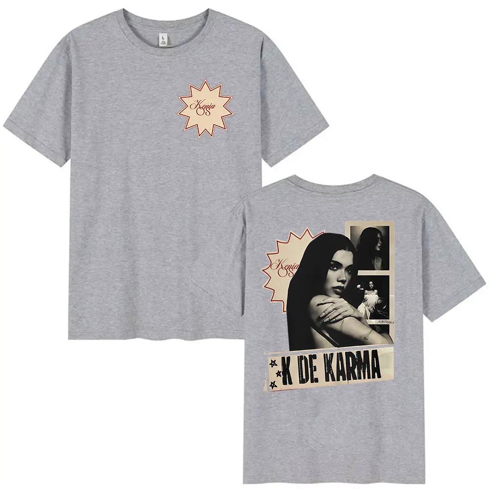 Vintage Kenia Os K De Karma Album 2026 Graphic T Shirt Men Women Harajuku Clothing Short Sleeve T-shirts Gothic Hip Hop T-shirt