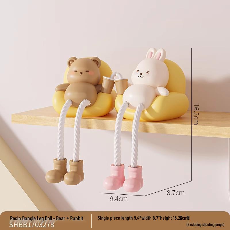 Dangle Leg Doll Ornament for Home or Children's Room Decor