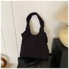 Fashion Strip Velvet Large-capacity Bucket Bag Popular New Fashion Shoulder Underarm Bag Texture Bag