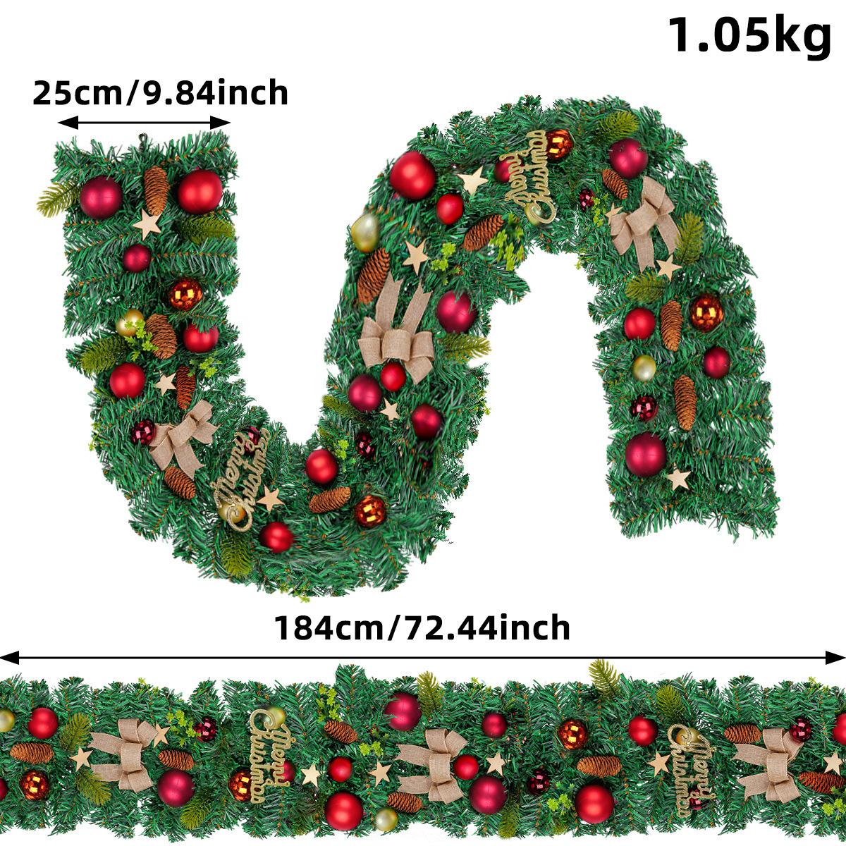 

2025 Christmas Wreath Green Artificial Wreath With Cones And Red Berries, Artificial Decoration For Indoor And Outdoor, Garden