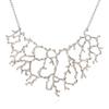 Fashion Solid Color Coral Shaped Women Metal Necklace For Retro Jewelry Lovers
