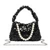 Harujio Sequin Bag, Party Bag for Women, Shoulder BagHandbag, 2-Way, Pearl Chain Mini Pochette, Small, Sparkly, Wedding Bag, Party Bag, Shoulder Bag,