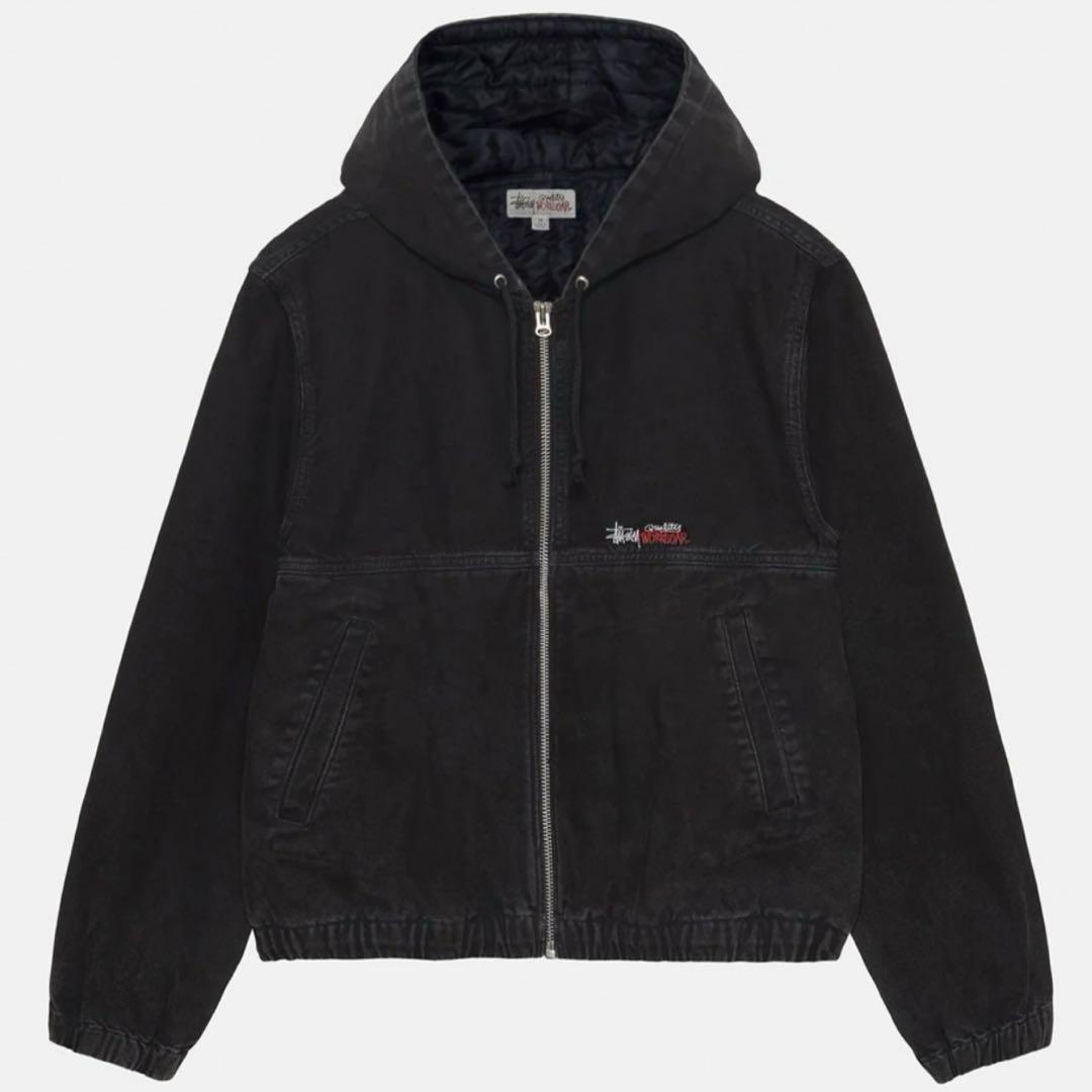 

[USED] Stussy Double Dye Work Jacket Black