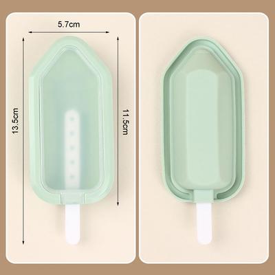 Silicone Ice Lolly Moulds, Reusable Popsicle Moulds for Homemade Ice Lollies Chocolate Bars BPA Free Food Grade Mold In