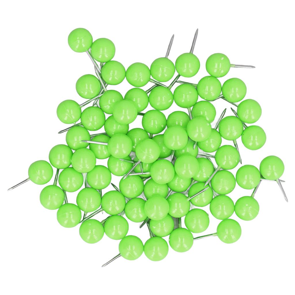100Pcs Push Pins Map Tacks Steel Plastic Decorative ing Pins for Cork Boards 9.5x20mm