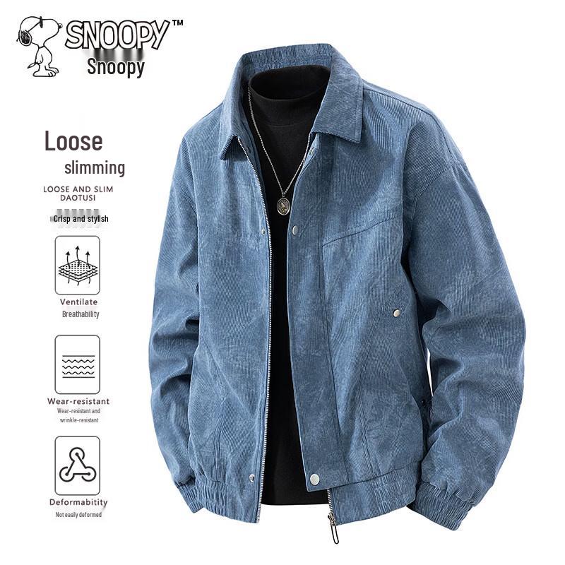 SNOOPY Men's Casual Retro Loose Fit Jacket