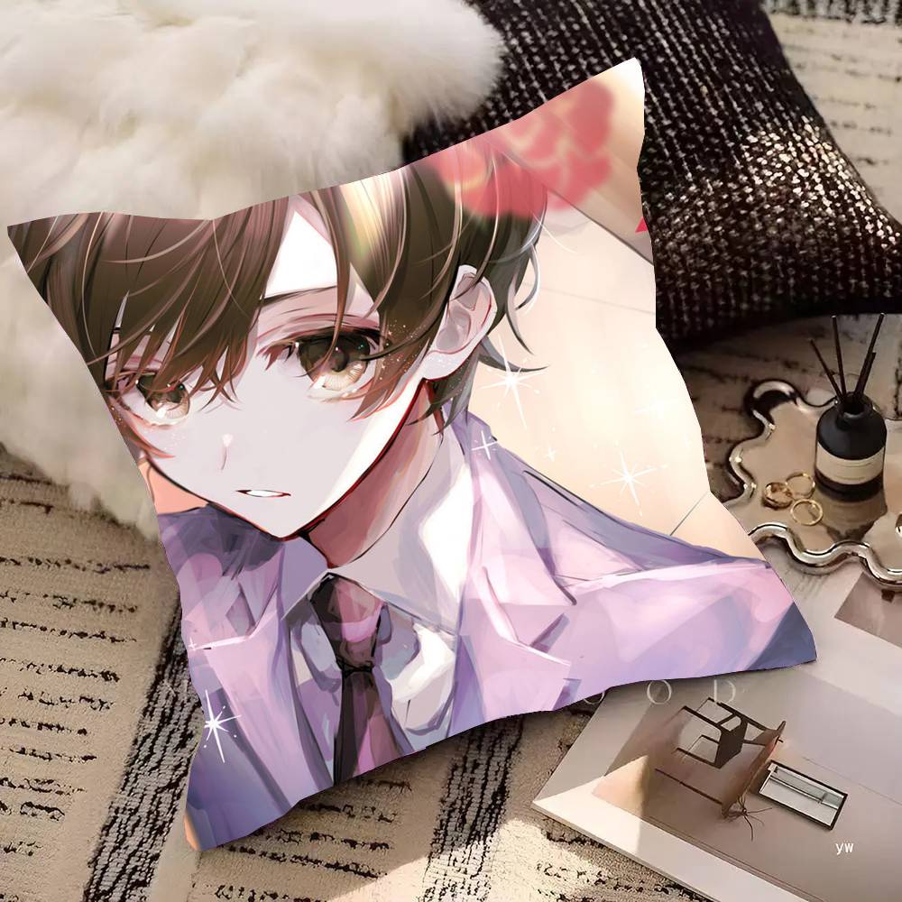 Anime Ouran High School Host Club Individual Pillow Case Square Pillow Bedroom Sofa Leisure Comfort Cushion Home Decoration