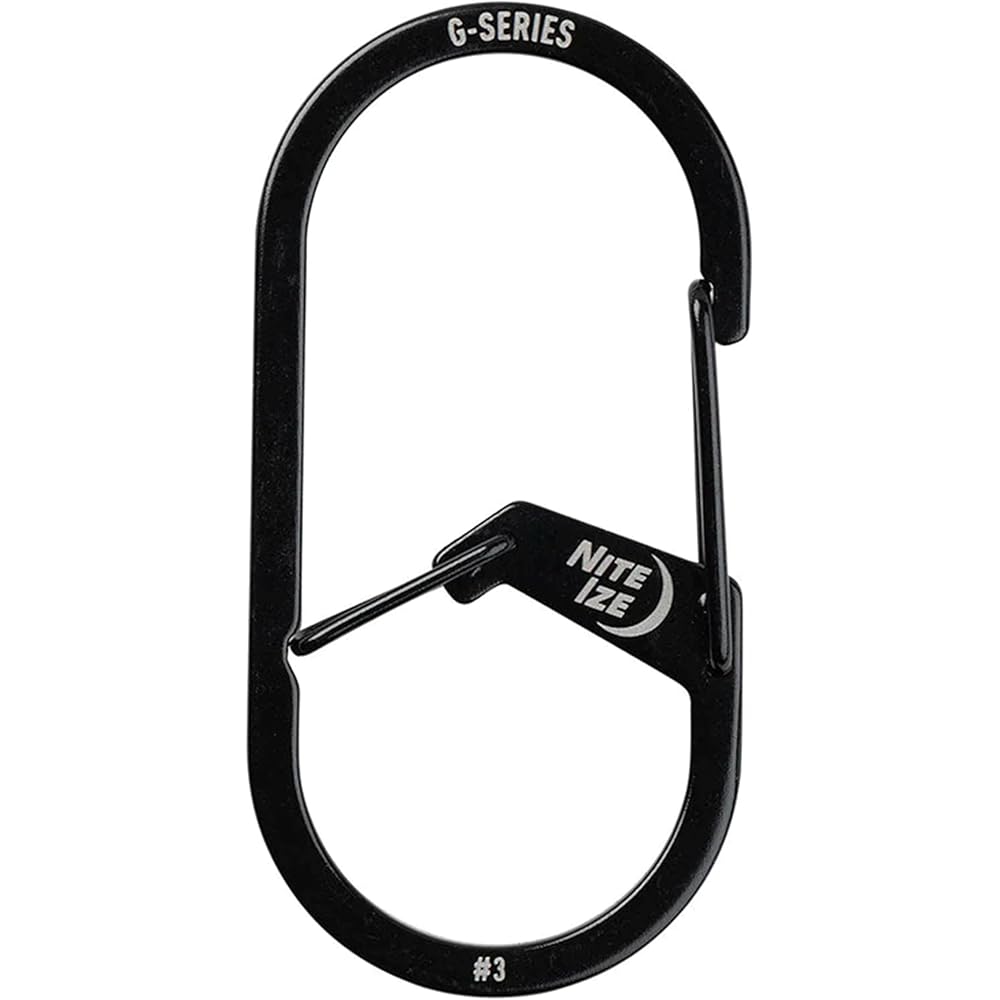 

Nite Ize G Carabiner #3 Black Lightweight Durable Clip 3.5 inch