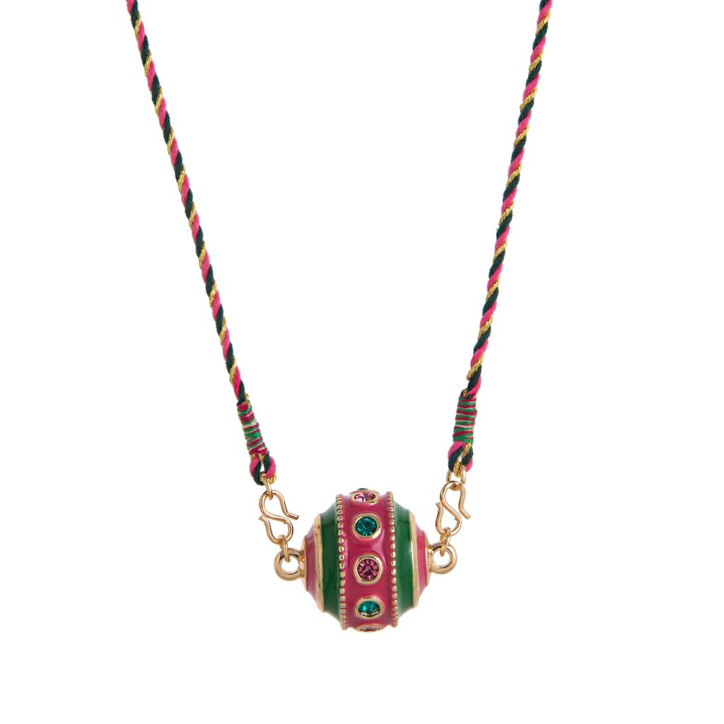 Bohemian Ethnic Style 18K Gold Plated Pendant Necklace with Colorful Gemstones - Handmade Vintage Multicolor Jewelry