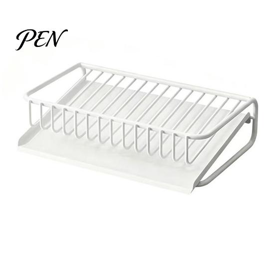 Modern Soap Storage Self Draining Dish, Removable Tray Design Compact Bathroom Organizer Container, Durable Holder for Kitchen Sink Countertop