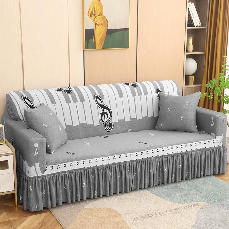 Rock hochelastischer Jacquard-Sofabezug geeignet für Wohnzimmer, einfach zu installieren, waschbar zum Schutz von Möbeln