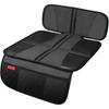 Car Seat Protector - Seat Protection Mat - Thick Padding - Durable, Waterproof Fabric, Leather Reinforced Corners & 3 Pockets for Handy Storage Black