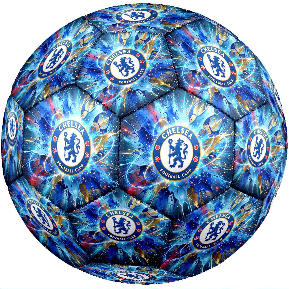 Chelsea FC Theme soccer ball Size 5 Soccer Ball Soft Touch Professional Training Football for Outdoor Sports