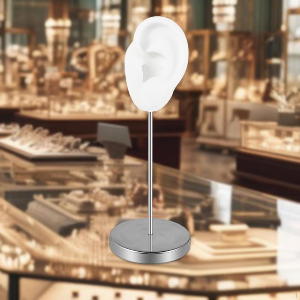 Ohrmodell, Ohrringschmuck-Display, Lehrmittel, Requisite, Edelstahlhalter, Ständer für den Einzelhandel,
