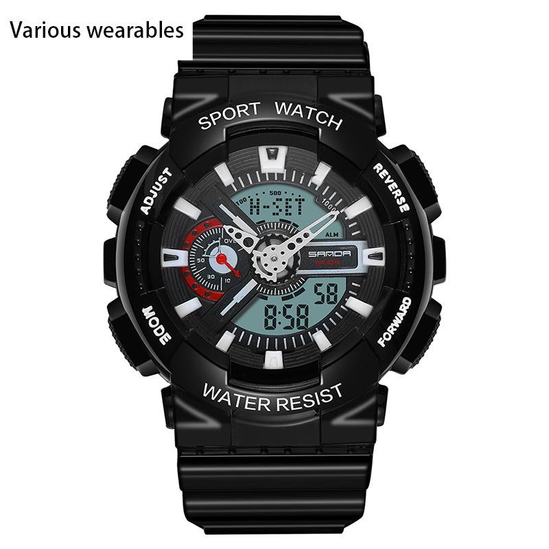 Korejský módní trend Micro Business Luminous Electronic Sports Trendy studentské korejské hodinky pro pár Candy pro děti