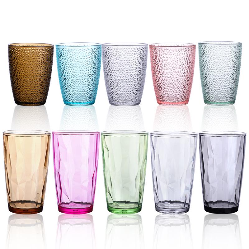 High-Value Drop-Resistant Diamond Acrylic Drinking Cup for Bar or Catering Use