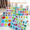 Wooden Puzzles For Toddlers Alphabet & Number Matching Games Montessori Learning Toys For Early Educational