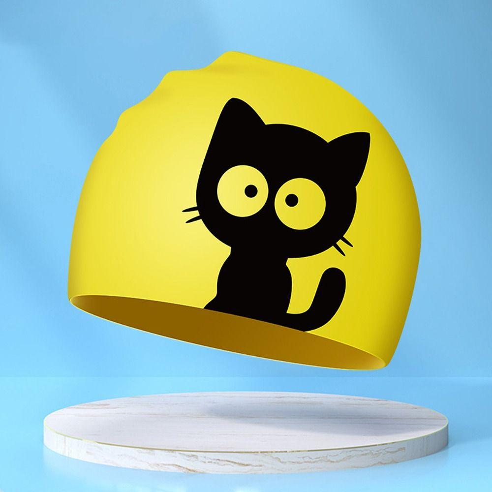 Elastic Kid Swimming Hat Silicone Bathing Hats Cap Water Sport Children Swimming Cap  Summer