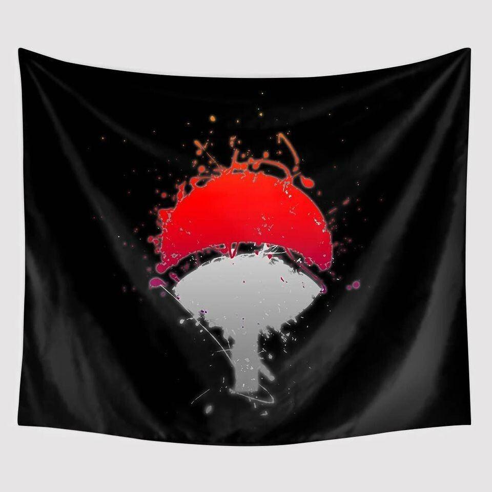

3D Naruto tapestry 75x100 чёрный