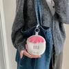 Cute Strawberry Plush Coin Purse Kawaii Mini Pouch for Earphones Holder Small Makeup Bag Backpack Keychain Charm for Women Girls