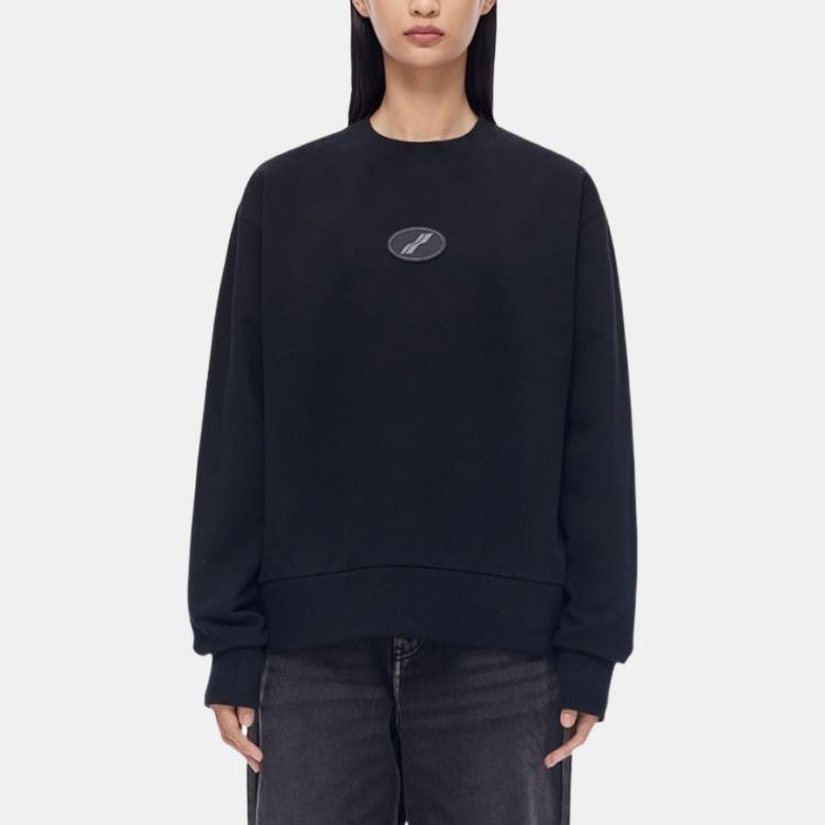 WE11DONE Sweatshirts Unisex Crew Neck Moderate Regular WD-TS3-22-719-U-BK