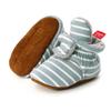 MYGGPP Striped Knitted Fabric 0-1 Years Old Baby Soft Bottom Shoes Baby Shoes Warm Shoes Baby Socks Overshoes